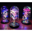 Immortal Rose Lamp with Elegant Flower Encased in LED Light - Cosparty