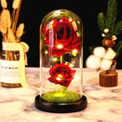 Immortal Rose Lamp with Elegant Flower Encased in LED Light - Cosparty
