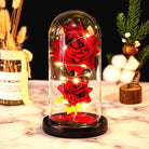 Immortal Rose Lamp with Elegant Flower Encased in LED Light - Cosparty