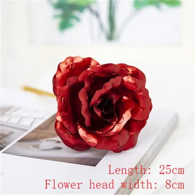 Immortal Rose Lamp with Elegant Flower Encased in LED Light - light