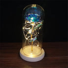 Immortal Rose Lamp with Elegant Flower Encased in LED Light - Cosparty
