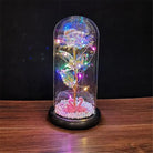 Immortal Rose Lamp with Elegant Flower Encased in LED Light - Cosparty