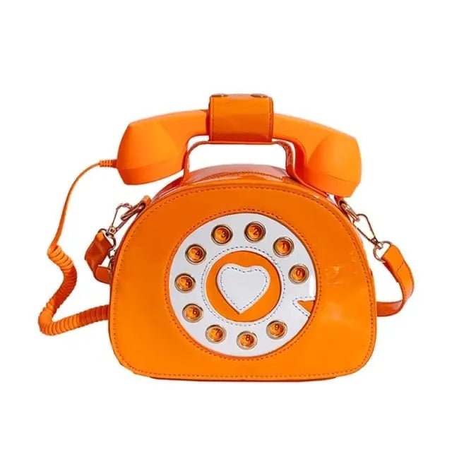 Intricately Detailed 3D Rotary Telephone Handbag in Multiple Colors - Cosparty