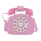 Intricately Detailed 3D Rotary Telephone Handbag in Multiple Colors - purse