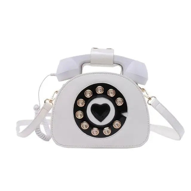 Intricately Detailed 3D Rotary Telephone Handbag in Multiple Colors - Cosparty