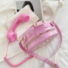 Intricately Detailed 3D Rotary Telephone Handbag in Multiple Colors - purse