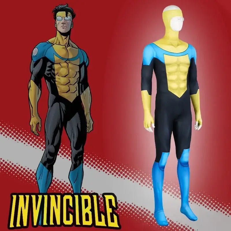 Invincible Mark Grayson Printed Cosplay Costume Suit - Cosparty