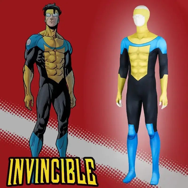 Invincible Mark Grayson Printed Cosplay Costume Suit - Cosparty