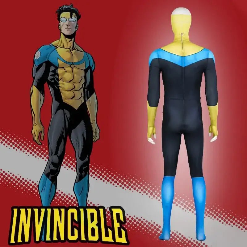Invincible Mark Grayson Printed Cosplay Costume Suit - Cosparty