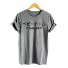 Japan Inspired Babydoll Tee with Adorable Heart Design - Cosparty