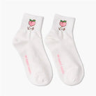 Japanese Fruit Inspired White Socks with Comfy Ankle Fit - Cosparty