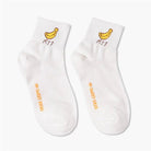 Japanese Fruit Inspired White Socks with Comfy Ankle Fit - Cosparty