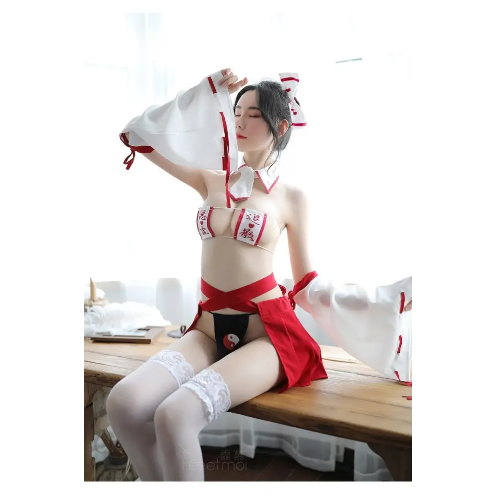 Japanese Inspired Nurse Lingerie Cosplay Set - costume