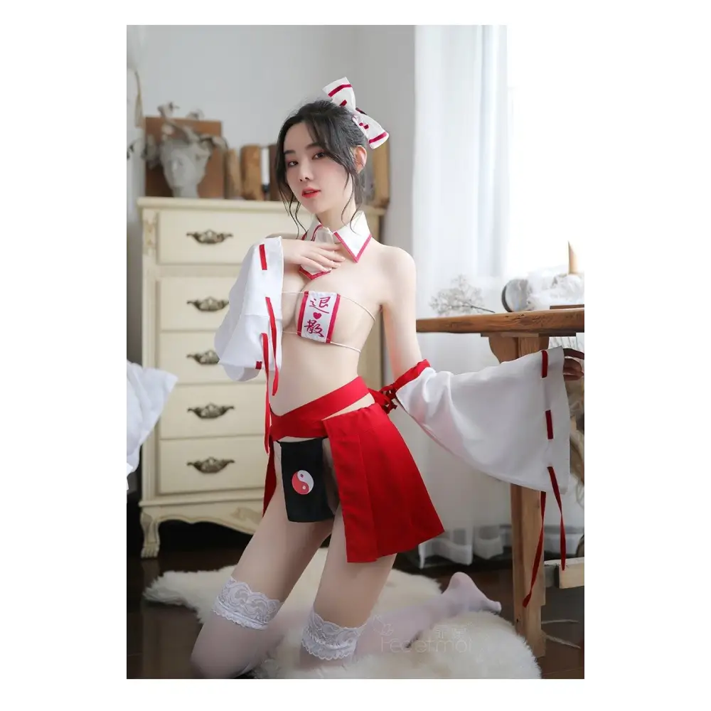 Japanese Inspired Nurse Lingerie Cosplay Set - costume