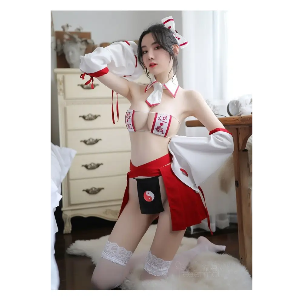 Japanese Inspired Nurse Lingerie Cosplay Set - costume