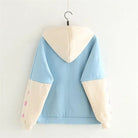 Japanese Inspired Painting Cat Artist Hoodie with Cherry Blossoms - Cosparty