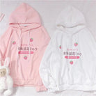 Japanese Strawberry Hoodie in Soft Pastel Pink Available - Cosparty