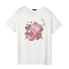 Japanese Strawberry Milk Kawaii T-Shirt in Soft Cotton - Cosparty