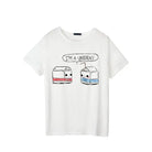 Japanese Strawberry Milk Kawaii T-Shirt in Soft Cotton - Chatting Milk Boxes / S - Shirt