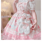 Jumbo Fuzzy Bunny Lolita Bag for Kawaii Fashionistas - Cosparty