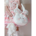 Jumbo Fuzzy Bunny Lolita Bag for Kawaii Fashionistas - bag