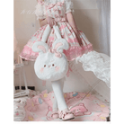 Jumbo Fuzzy Bunny Lolita Bag for Kawaii Fashionistas - Cosparty
