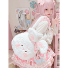 Jumbo Fuzzy Bunny Lolita Bag for Kawaii Fashionistas - Cosparty
