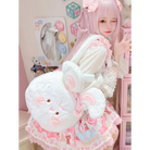 Jumbo Fuzzy Bunny Lolita Bag for Kawaii Fashionistas - bag