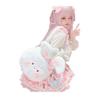 Jumbo Fuzzy Bunny Lolita Bag for Kawaii Fashionistas - bag