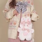 Jumbo Fuzzy Bunny Lolita Bag for Kawaii Fashionistas - Cosparty