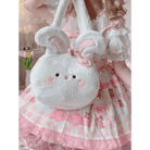 Jumbo Fuzzy Bunny Lolita Bag for Kawaii Fashionistas - Cosparty