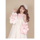 Jumbo Fuzzy Bunny Lolita Bag for Kawaii Fashionistas - Cosparty