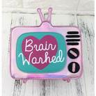 3d holographic television set Brain washed handbag purse shoulder bag k-pop japan harajuku fashion shiny metallic by Cosparty