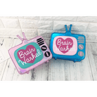 K - Pop Inspired Holographic Vintage Television Shaped Handbag - Cosparty