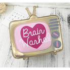 K - Pop Inspired Holographic Vintage Television Shaped Handbag - Cosparty