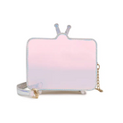 K-Pop Inspired Holographic Vintage Television Shaped Handbag - Purse