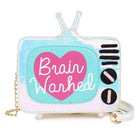 K - Pop Inspired Holographic Vintage Television Shaped Handbag - Cosparty