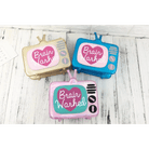 K - Pop Inspired Holographic Vintage Television Shaped Handbag - Cosparty