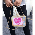 K - Pop Inspired Holographic Vintage Television Shaped Handbag - Cosparty