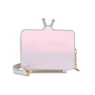K - Pop Inspired Holographic Vintage Television Shaped Handbag - Cosparty