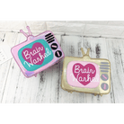 K - Pop Inspired Holographic Vintage Television Shaped Handbag - Cosparty