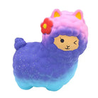 Kawaii Alpaca Squeeze Toys in Cosmic Galaxy and Pastel Colors - toy