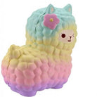 Kawaii Alpaca Squeeze Toys in Cosmic Galaxy and Pastel Colors - toy