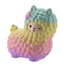 Kawaii Alpaca Squeeze Toys in Cosmic Galaxy and Pastel Colors - toy