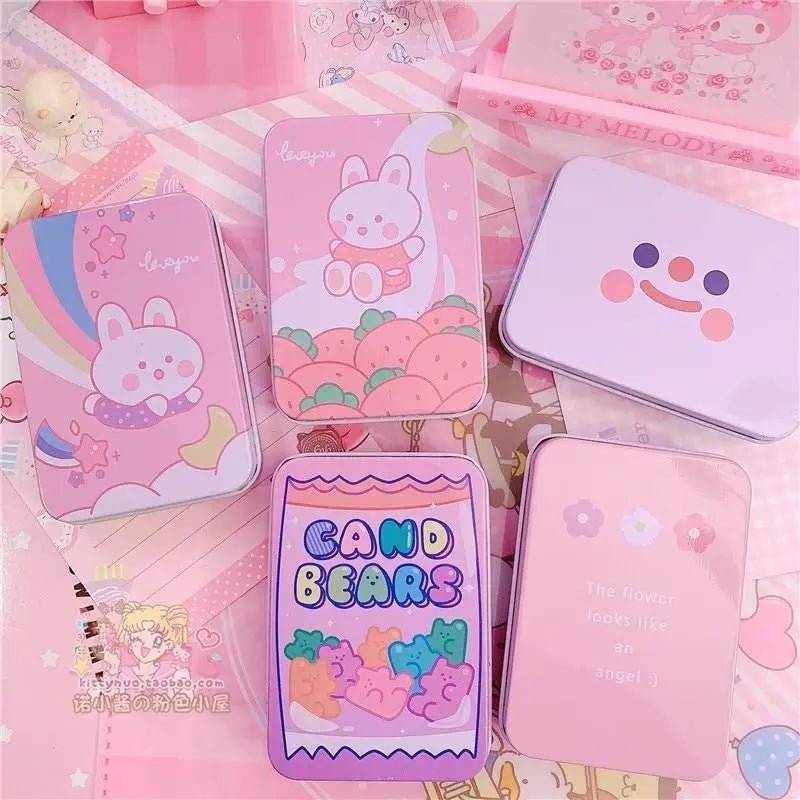 Kawaii Aluminum Storage Tins for Organized Cosparty Bedrooms Instock - Cosparty