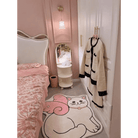 Kawaii Angelic Kitten Floor Mat for Bedroom and Bathroom Decor - Cosparty