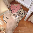 Kawaii Angelic Kitten Floor Mat for Bedroom and Bathroom Decor - Cosparty