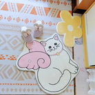 Kawaii Angelic Kitten Floor Mat for Bedroom and Bathroom Decor - Door Mats