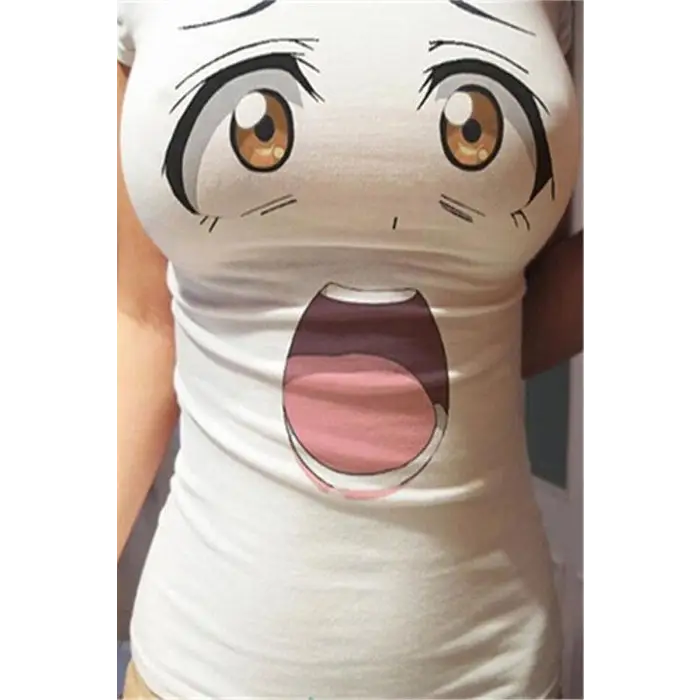 Kawaii Anime Face T-Shirts for a Comfy Classic Look - Dress