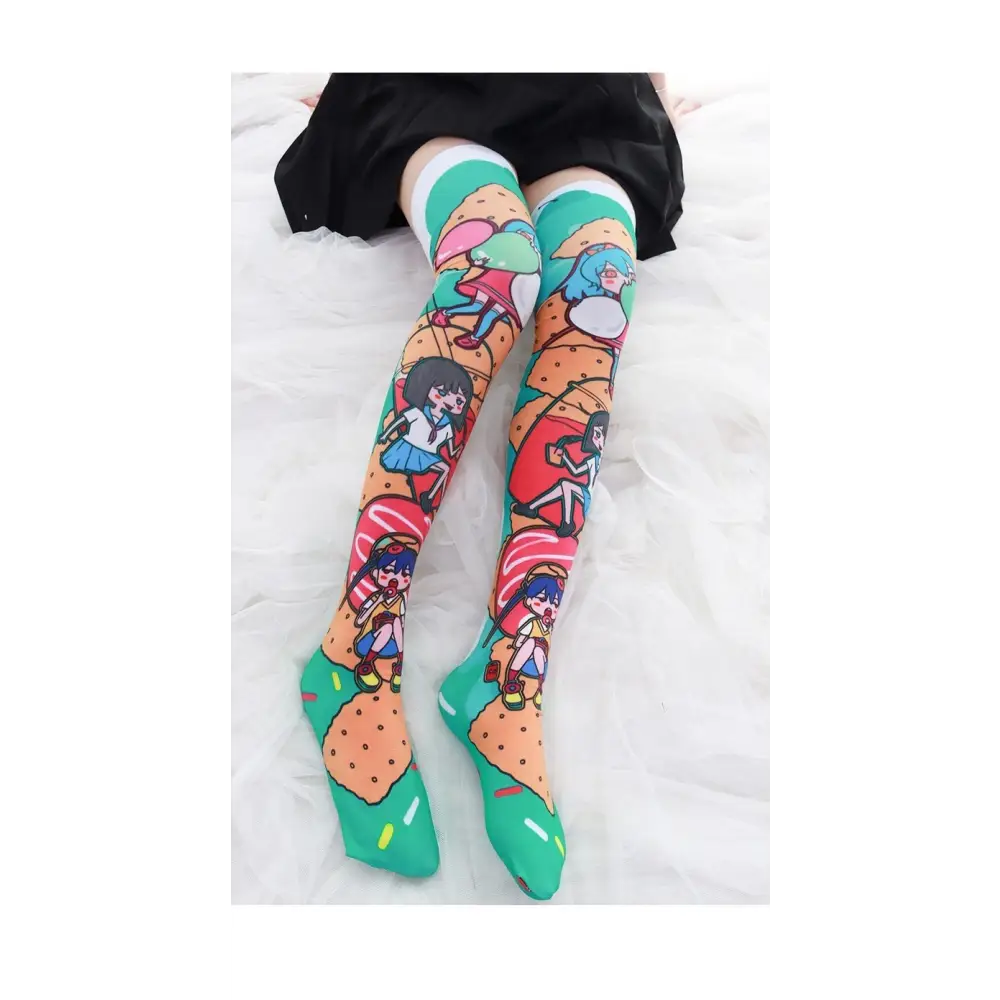 Kawaii Anime Food Inspired Colorful Socks - socks